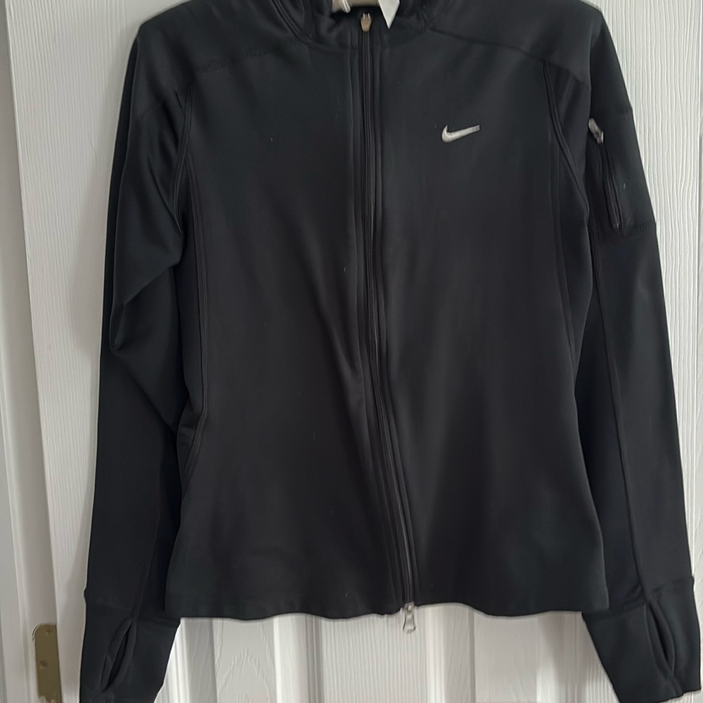 Women’s black zip shirt size small zip arm pocket